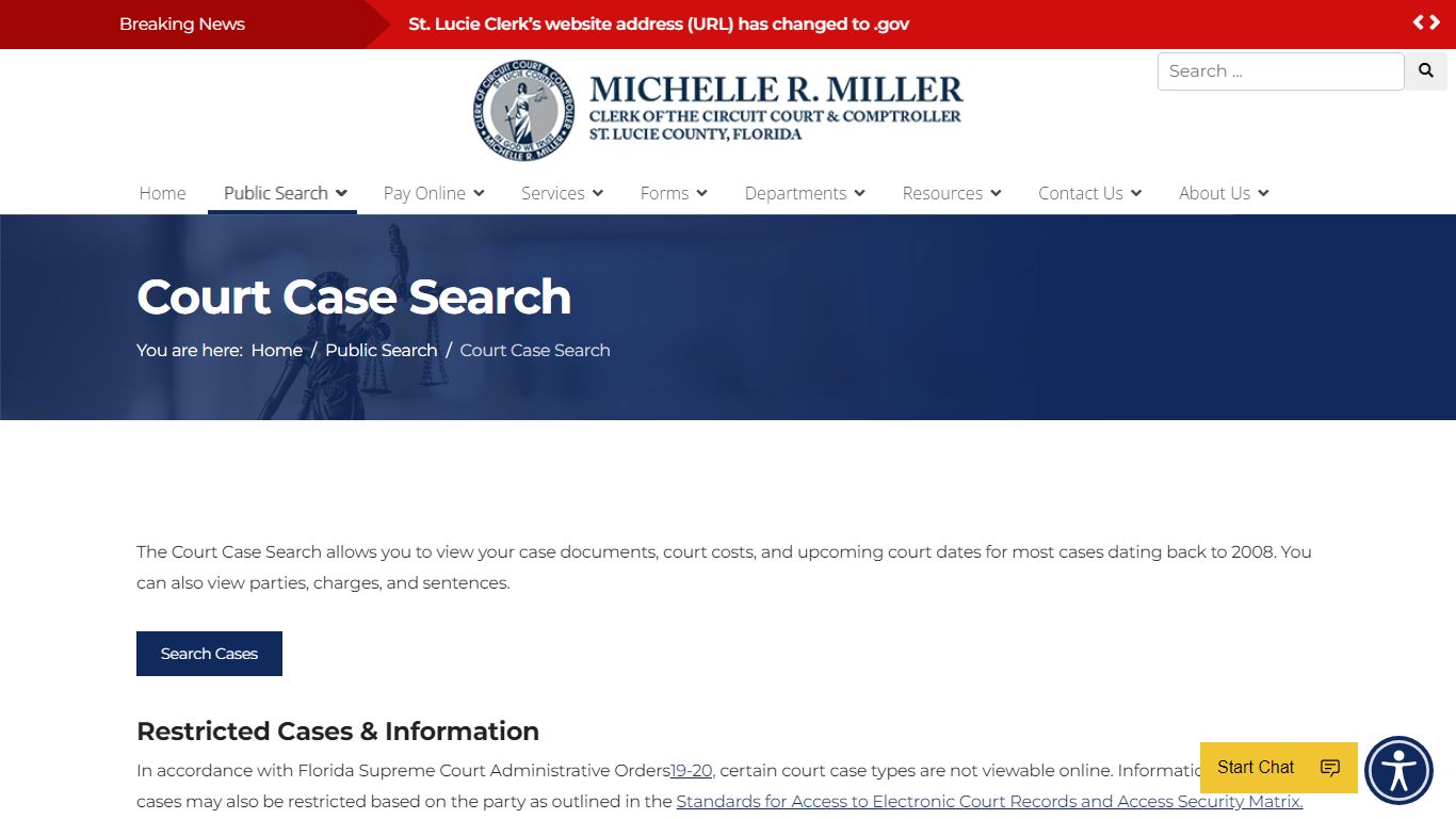 Court Case Search - stlucieclerk.gov